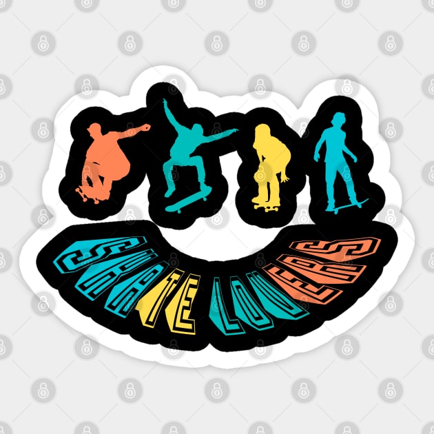 Skate Lovers Sticker by piksimp